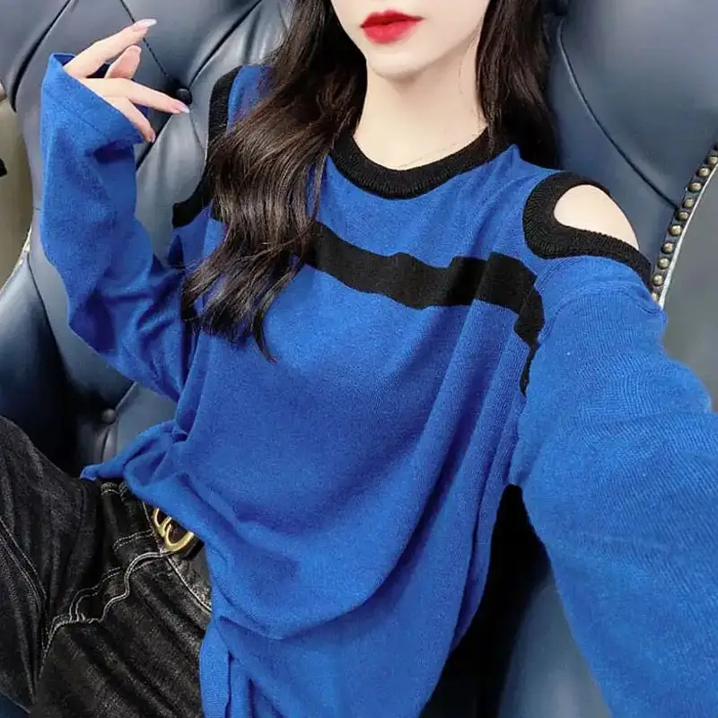 

Элегантная Модная приталенная универсальная Толстовка в стиле Харадзюку, свободная повседневная женская одежда с длинным рукавом