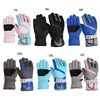 Anti Slip Snow Gloves Adjustable Wrist Strap Gloves Warm Mittens Outdoor Skiing Gloves Skating Essential for 3-16T Kids 1
