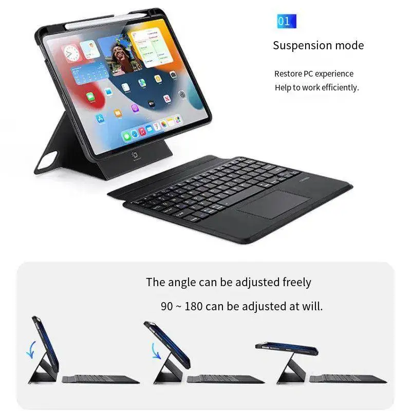 Suitable forKeyboard compatible with iPad Pro 11 wireless keyboard, iPad magnetic protective cover, Air6 Bluetooth keyboard