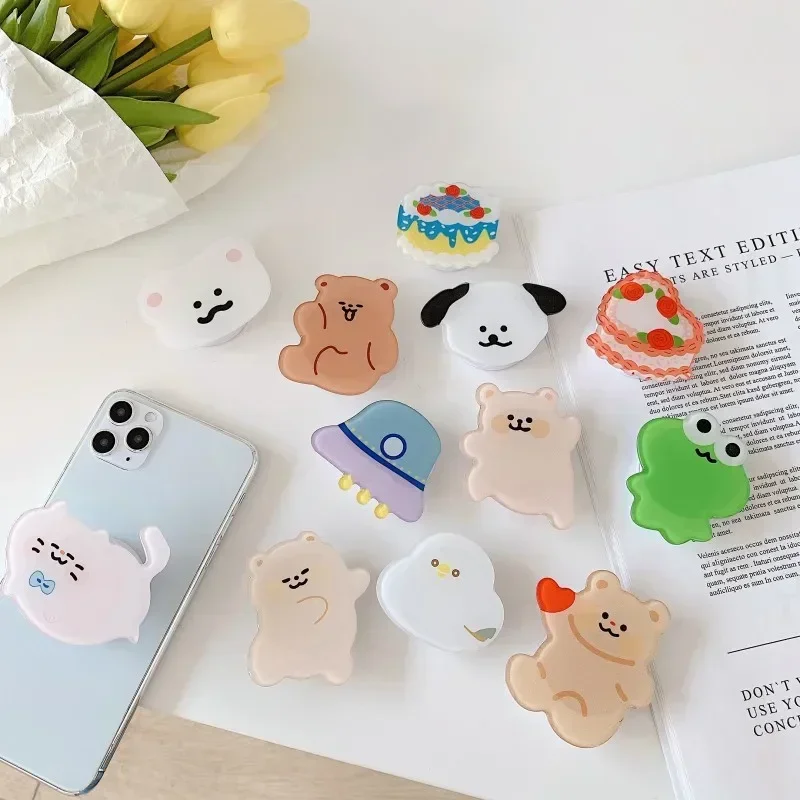 Charming Floral Phone Grip and Stand - Portable Finger Holder