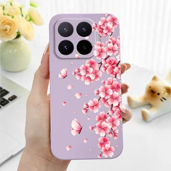 Floating Petal Silicone Phone Case - Elegant and Durable Design for Redmi 15A (Light Purple)