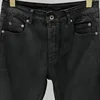 PFNW High Quality Men's Trousers Darkwear Classic Versatile Wax Coating Craft Slimming Basic Jeans Black Runway Pants 28W5606 4