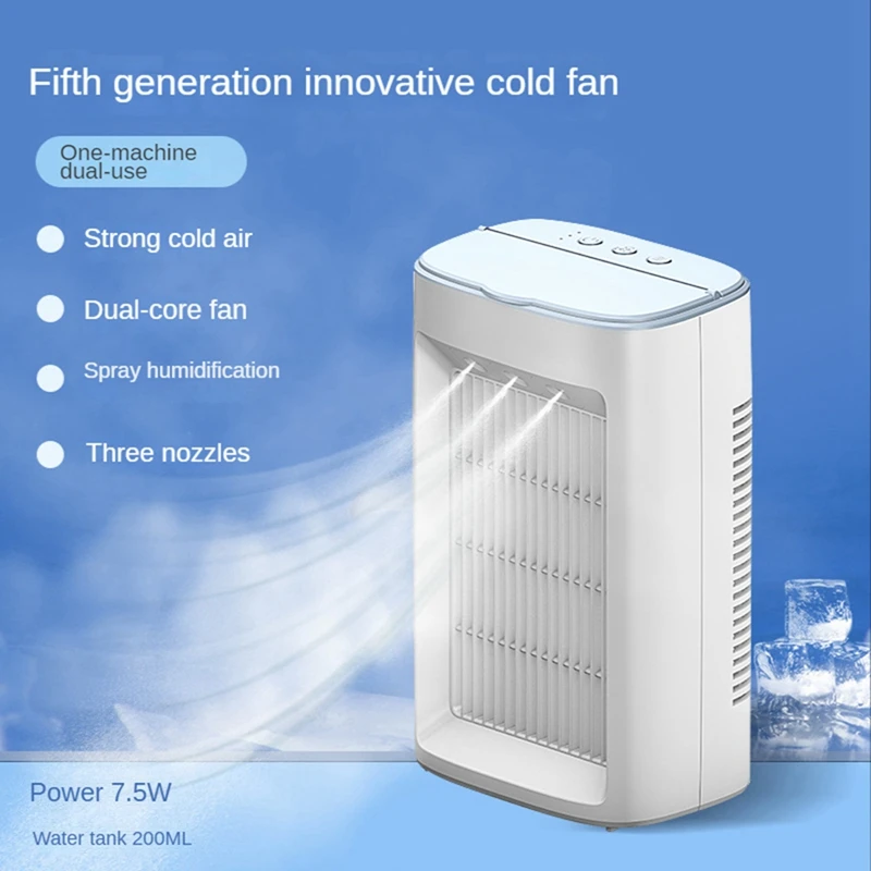 

Portable Mini Air Conditioner Fan Personal Air Cooling Fan Desktop Humidification Fan