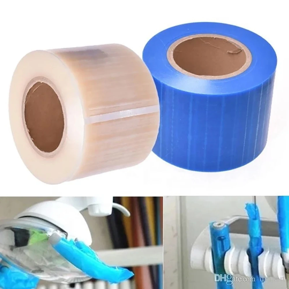 Dental Tattoo Film 1200Pcs 0.04mm Dental Tattoo Barrier Disposable Film Tape Plastic Sheet Protecting Holder Oral Protective Isolation Membran