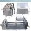 New Baby Nappy Changing Bags Changing Station Portable Baby Bed Travel Bassinet Folding Crib Shade Cloth Changing Pad Waterproof 5