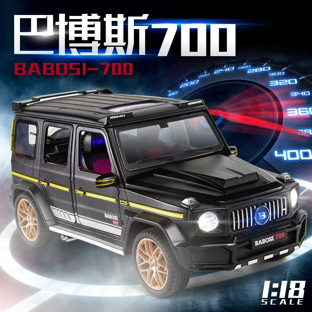 

1:18 Mercedes Benz G700 Simulation Toy Vehicles Model Alloy Pull Back Metal Genuine Collection Gift Off-Road Kids F393