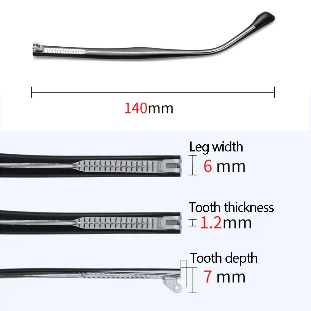 Eyeglasses Frames Eyeglasses Accessories 1 Pair Glasses Arm Sunglasses Replacement Leg
