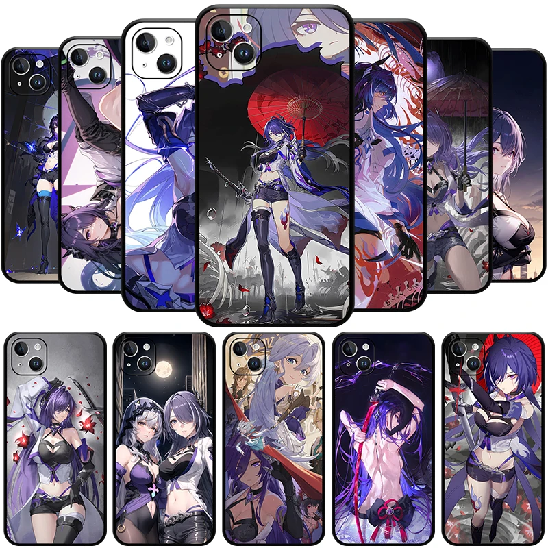 

Acheron Honkai: Star Rail Quality 5stars Character Phone Case for IPhone 15 14 13 12 11 Pro Max Mini XSMax SE3 2 7 8 Plus