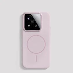 Solid Color Matte MagSafe Slim Hard Cover Case - Motorola Moto G87 (Sakura Pink)