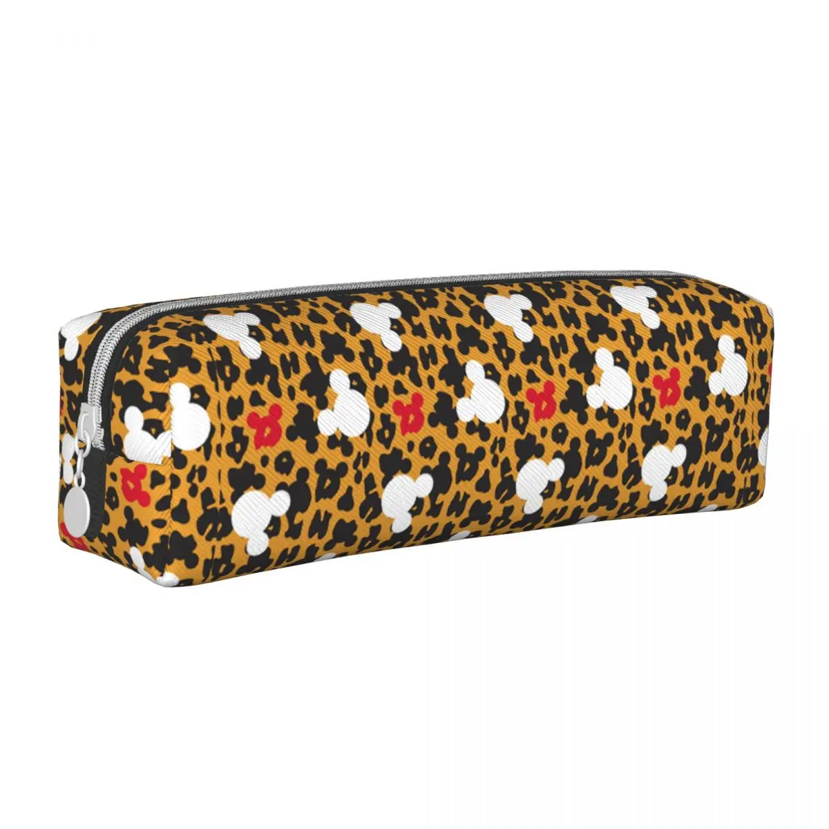 

Пеналы для карандашей с леопардовым рисунком Микки и Минни Маус, Детские вместительные сумки, школьные принадлежности, подарок, канцелярские принадлежности