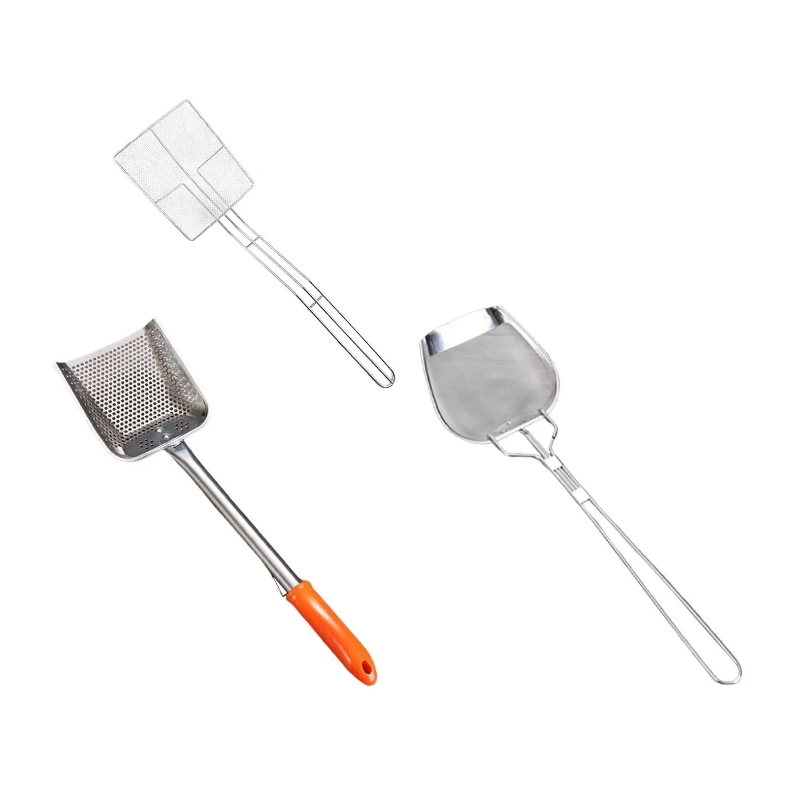 Oil Skimmer for Deep Fryer French Fries Oil Separator with Handle Stainless