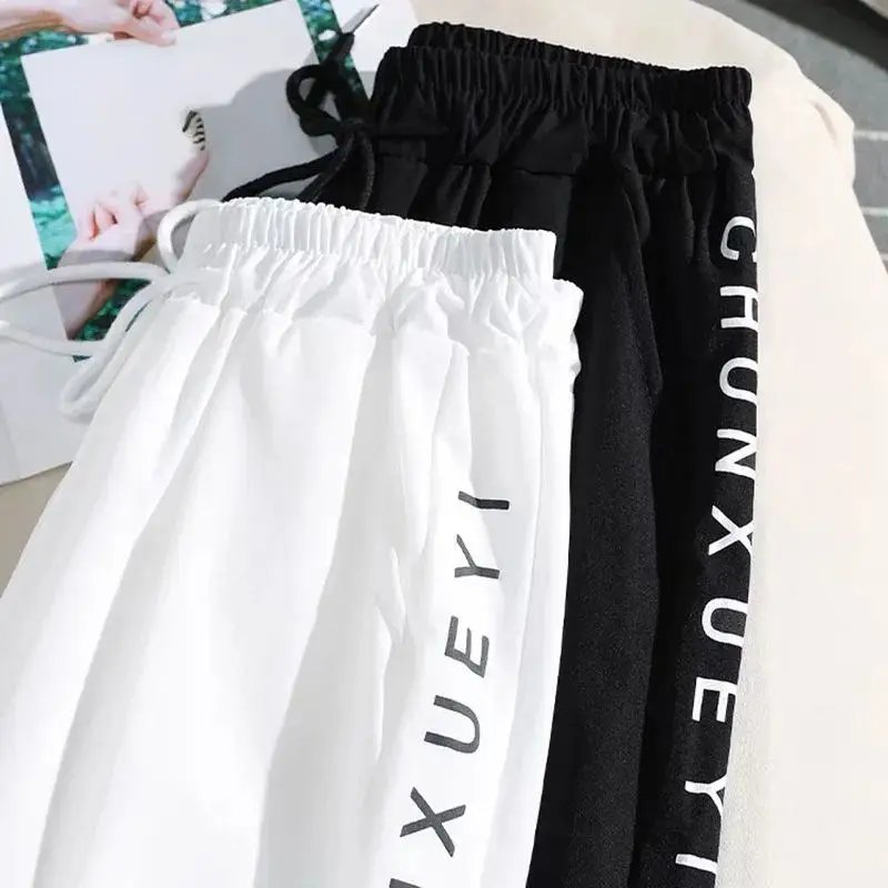 Women's Spring and Autumn High Waist Haren Pants Fashion Casual Versatile Solid Color Foreign Slim Elegant Commuting Pants