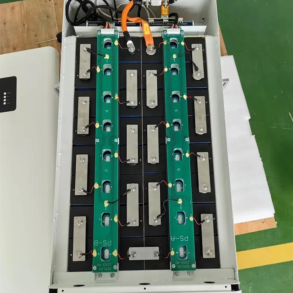 Seplos mason 48v batterie lifepo4 fall diy kits ver 3,0 smart bms 51,2 v 280ah bt lcd 2a aktive balancer lithium case montieren box