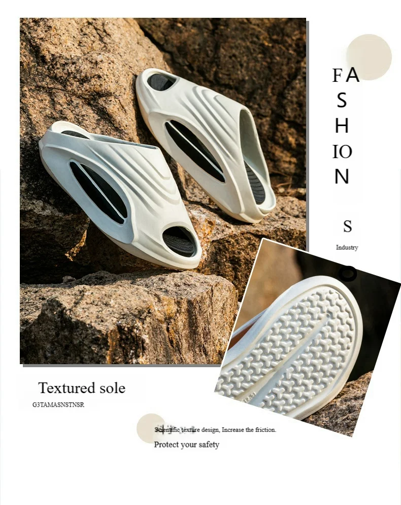 �Neue Unisex-Sportrutschen – rutschfeste Motorradsandalen mit dicker Sohle für Herren/Damen, Strandbasketball, Outdoor-Sommerschuhe – Detail 9