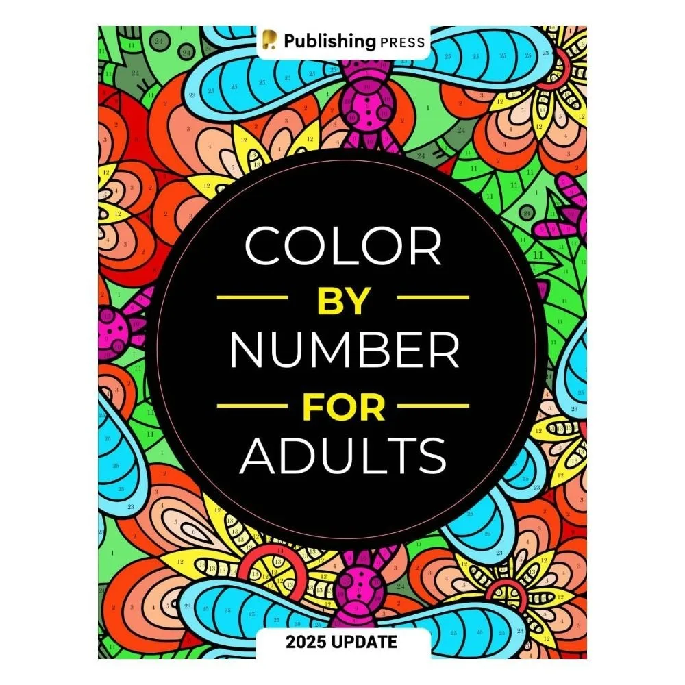 Color By Number for Adult Anxiety and Stress Relief: Unique Background Designs Coloring Book