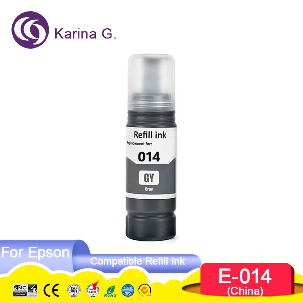 013 014 Premium Compatible Bulk Bottle Water Based Refill Ink for  EcoTank L8168