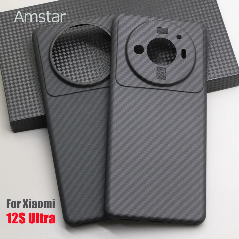 Amstar Carbon Fiber Protective Case for Xiaomi 12 12S Pro 12X Premium Ultra-thin Aramid Fiber Cover for Xiaomi 12S Ultra Cases iphone 12 pro flip case