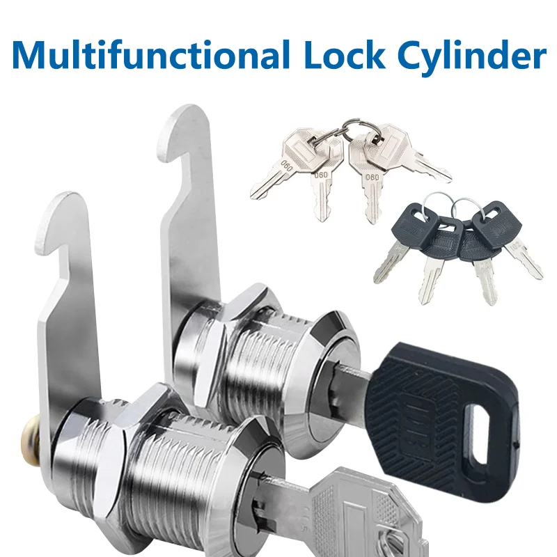 5/20/100SETS Metal Rotary Key Switch Push Button Lock Switch Latching Cylinder Cabinet Security Locker 16mm 20mm 25mm 30mm 35mm