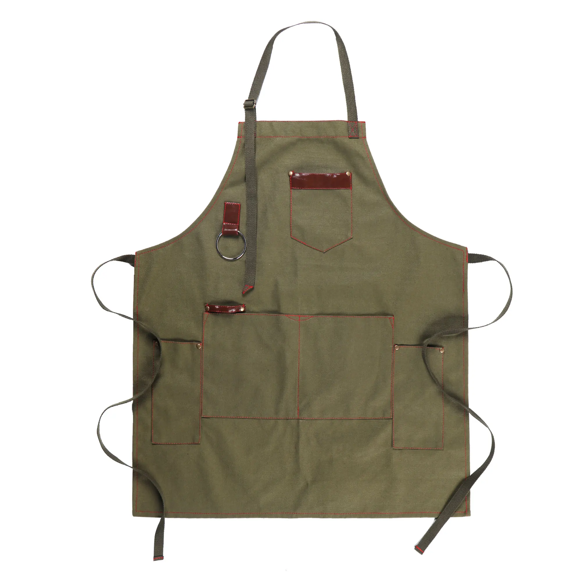 Blackpowder Kitchen様御依頼品 Black Thick Canvas Kitchen Apron for Men, Chef Apron