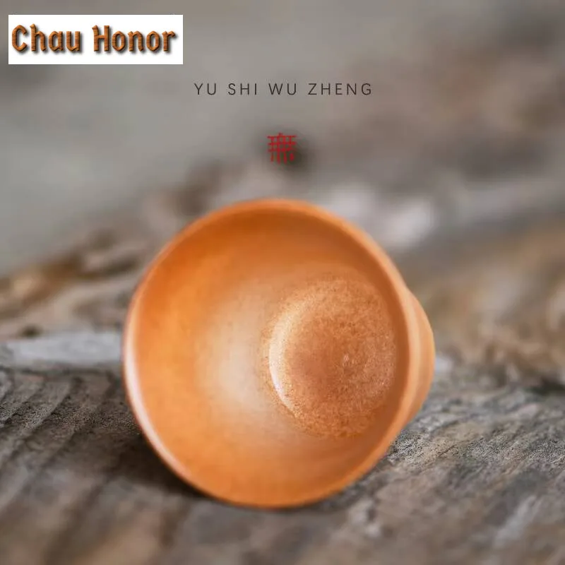 120ml Dunhuang Frescoes Guqin Ceramic Tea Cup Creative Soda Glaze Set of Cups Tea Pair Small Master Cup Japanese Sake Cup Mugs