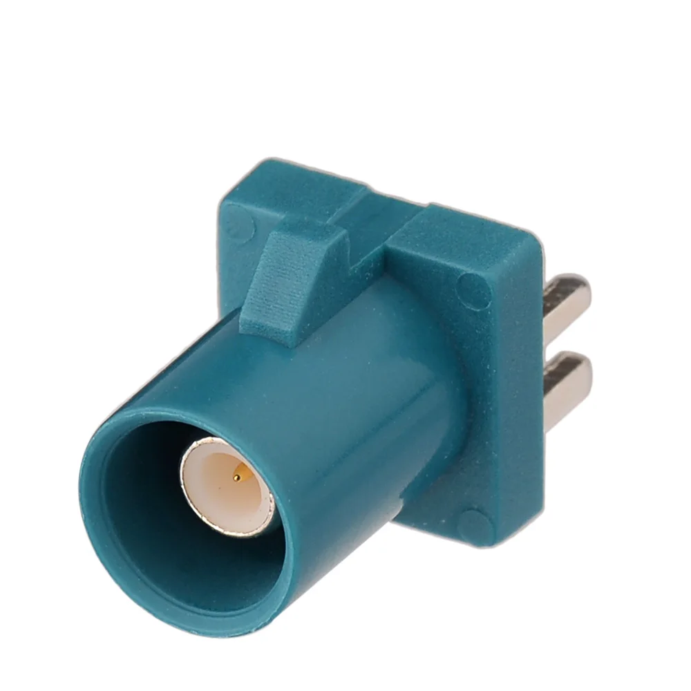 Superbat 2pcs Fakra Z Waterblue 5021 중립 코드 남성 엔드 런치 PCB 마운트 전자 부품용 직선 RF 동축 커넥터