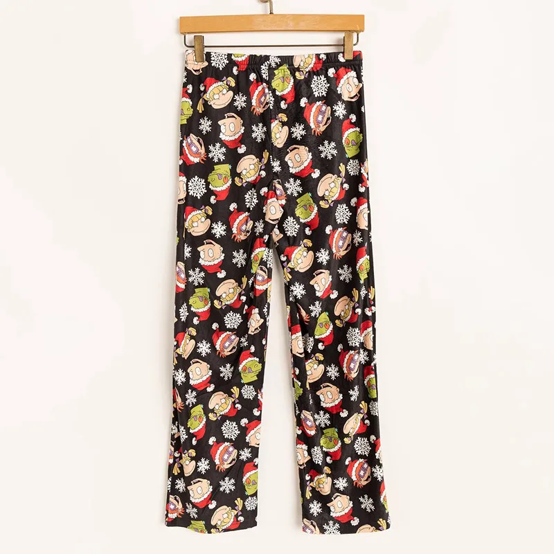 Women's Pants Cartoon Print Cute Age Elastic Waist Trousers In Autumn