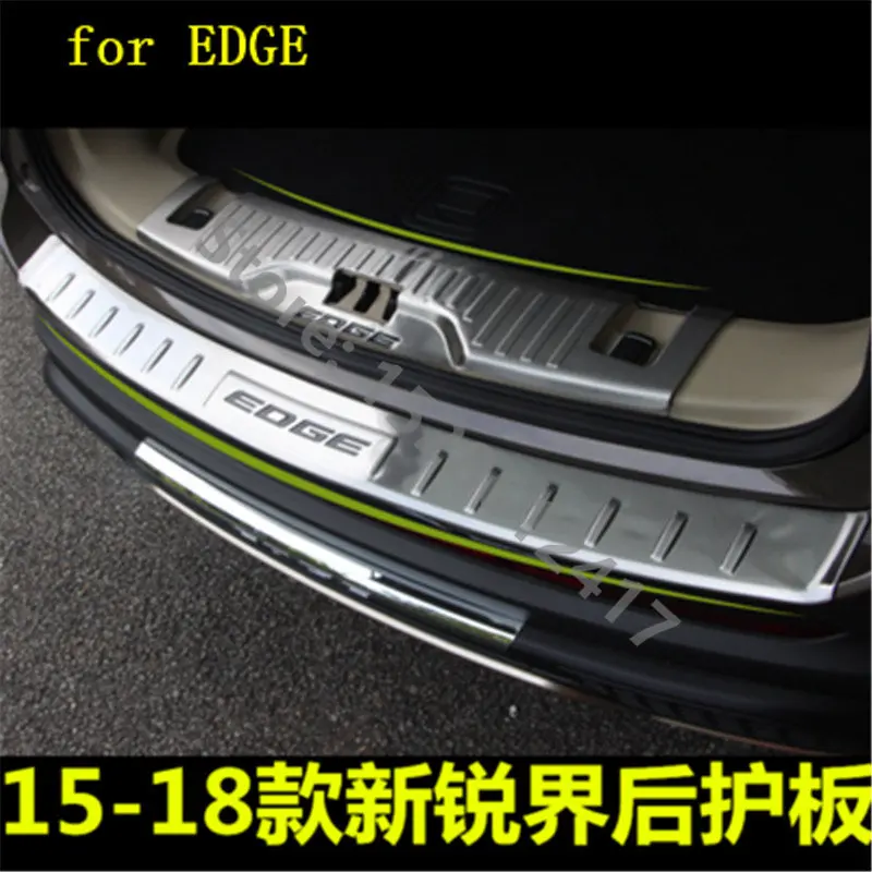 Stainless Steel Paint Rear Bumper Protector Sill Trunk Tread Plate Trim
