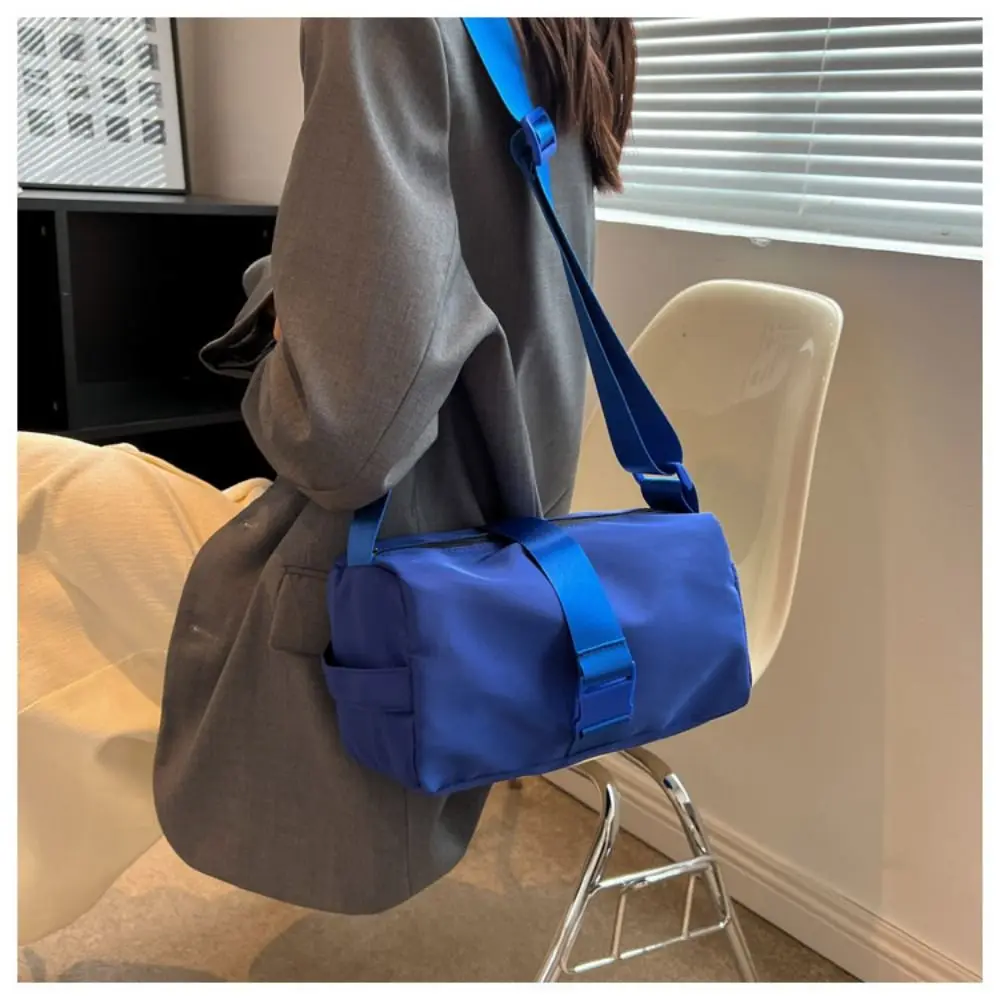 

Oxford Fabric Messenger Bag High Quality High Capacity Solid Color Box Bag Waterproof Simple Style Crossbody Bags
