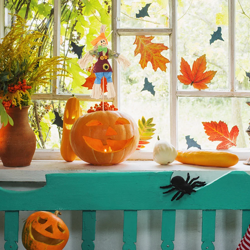 4pcs Halloween Adorable Scarecrow Garden Decor
