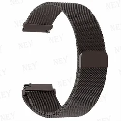 Elegant Milanese Loop Metal Bracelet Strap - 20/22mm for 22MM watch band (Coffee 8)