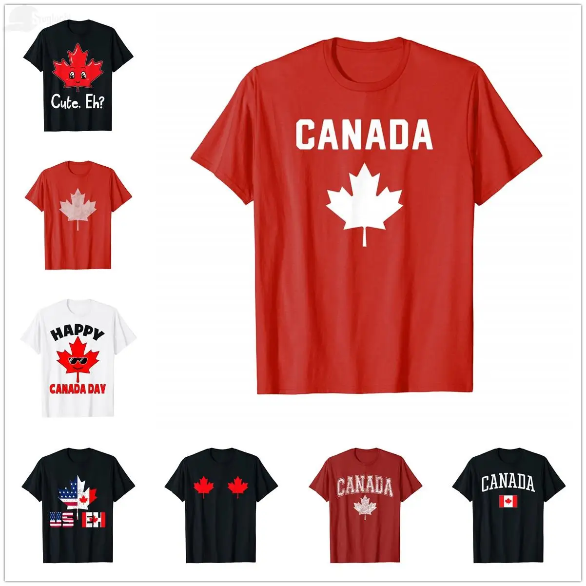 2022-Summer-Happy-Canada-Day-Red-Shirt-Canadian-T-Shirt-For-Men-Women ...