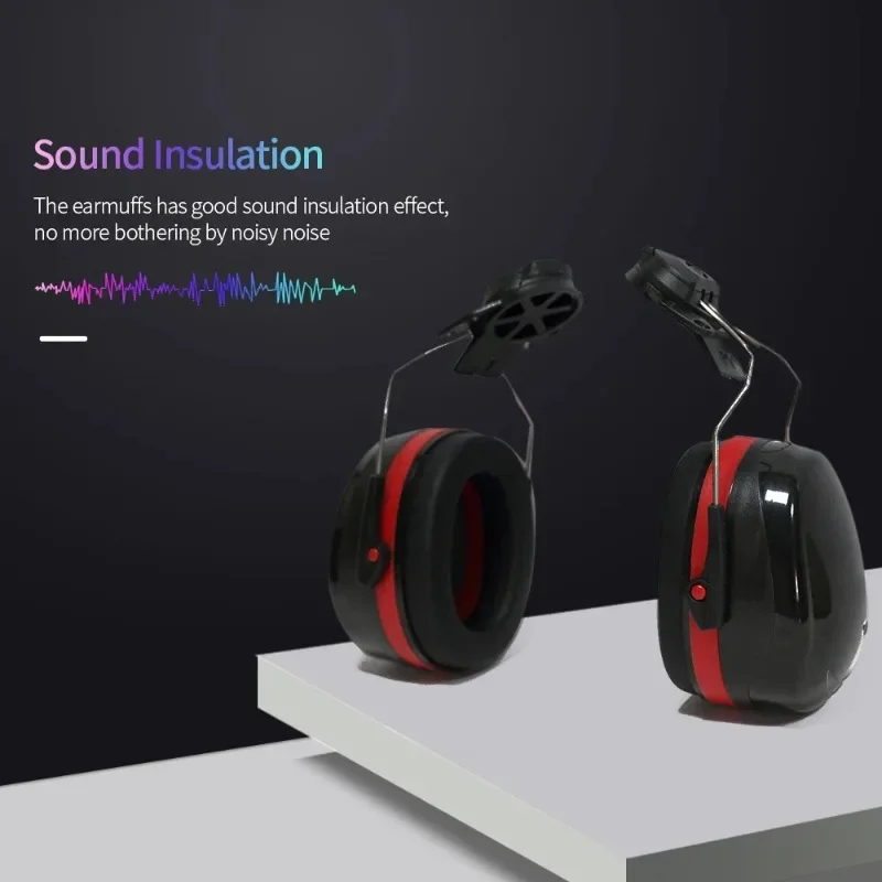 Anti-Noise Head Adjustable Earmuffs Foldable NRR 23dB Noise Insulation Ear Protector For Work Study Shooting Hearing Protection