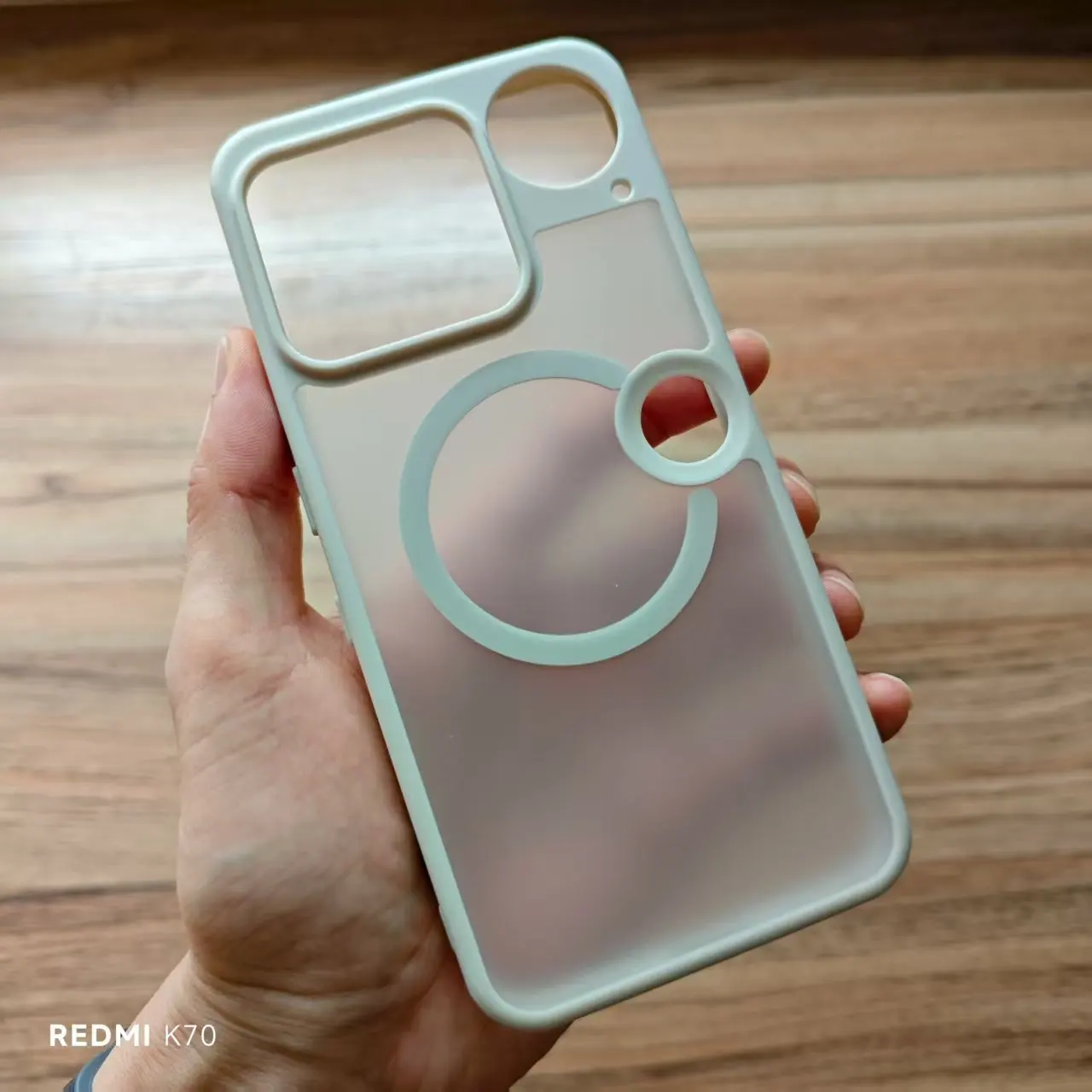 Magnetic Frosted Case with Soft Bumper and Hard Back Plate