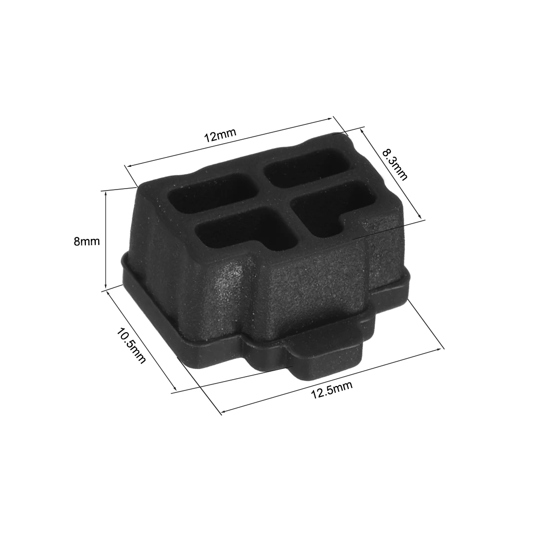 Uxcell 20 pz RJ45 protezioni in Silicone porta Hub Ethernet copertura antipolvere tappo 12x8.3mm nero RJ45 femmina Jack Dust Plug