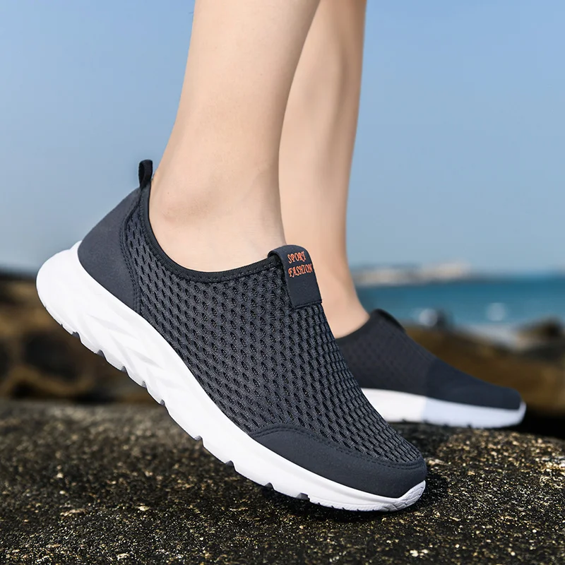 Lightweight Mens Casual Sneakers - Breathable Outdoor Walking Shoes