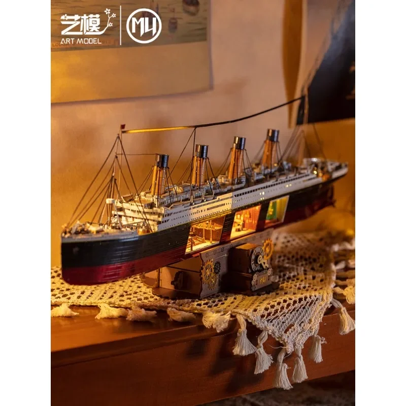 Modello D'Arte Film Titanic Titanic 3D Puzzle In Metallo Modello Decorazione Fatta A Mano Regali Per La Fidanzata