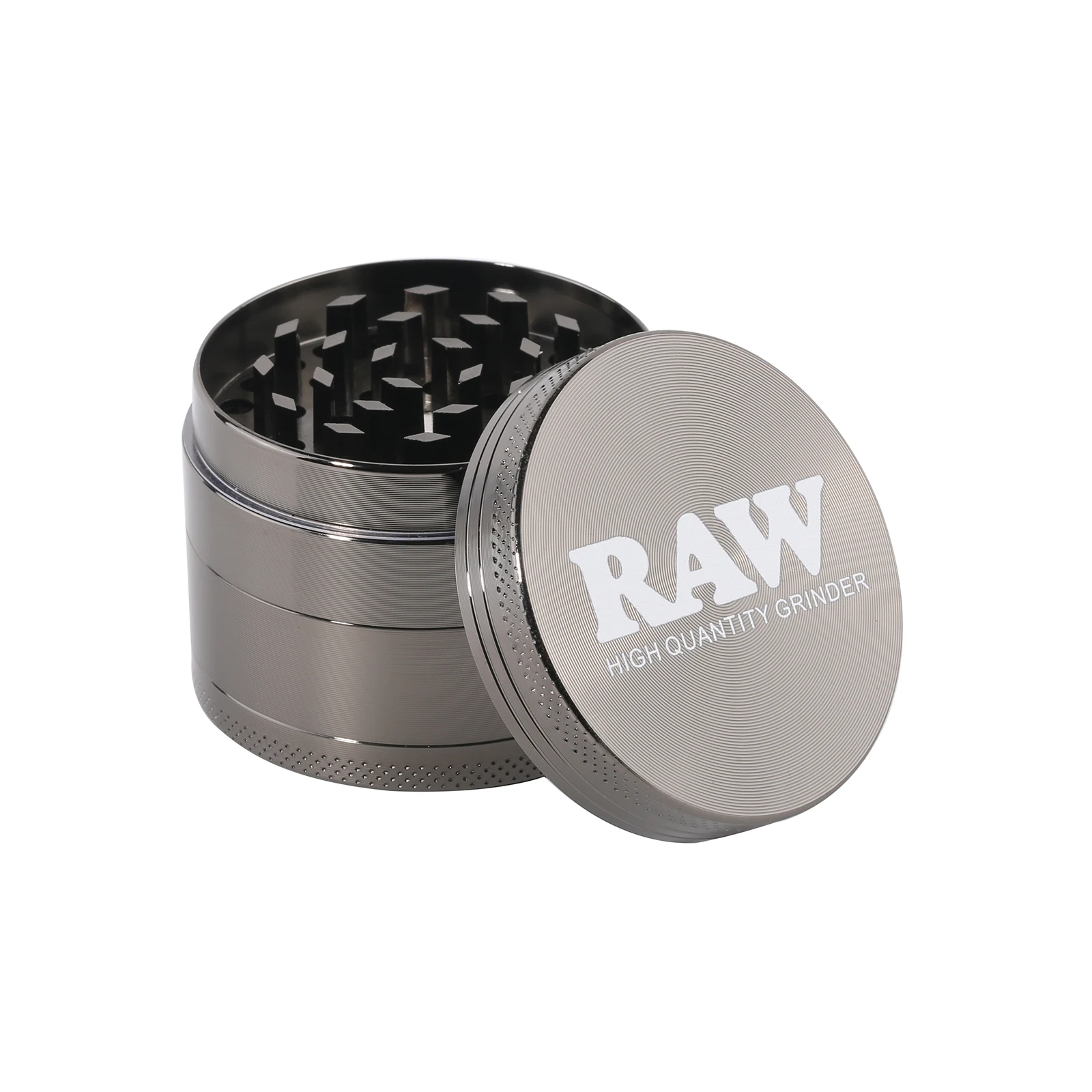 RAW Matte Black Murder'd Cigarette Rolling Tray and Grinders 1/2pcs 3