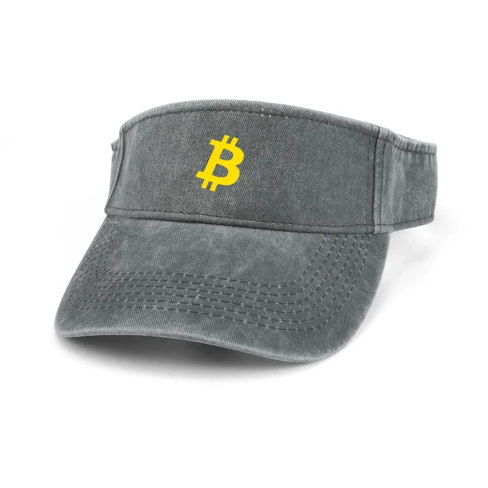 

Bitcoin Cryptocurrency Miner BTC Sun Visor Leaky Top Cowboy Hats Mens Womens Sports Baseball Tennis Caps Open Top Custom Hat