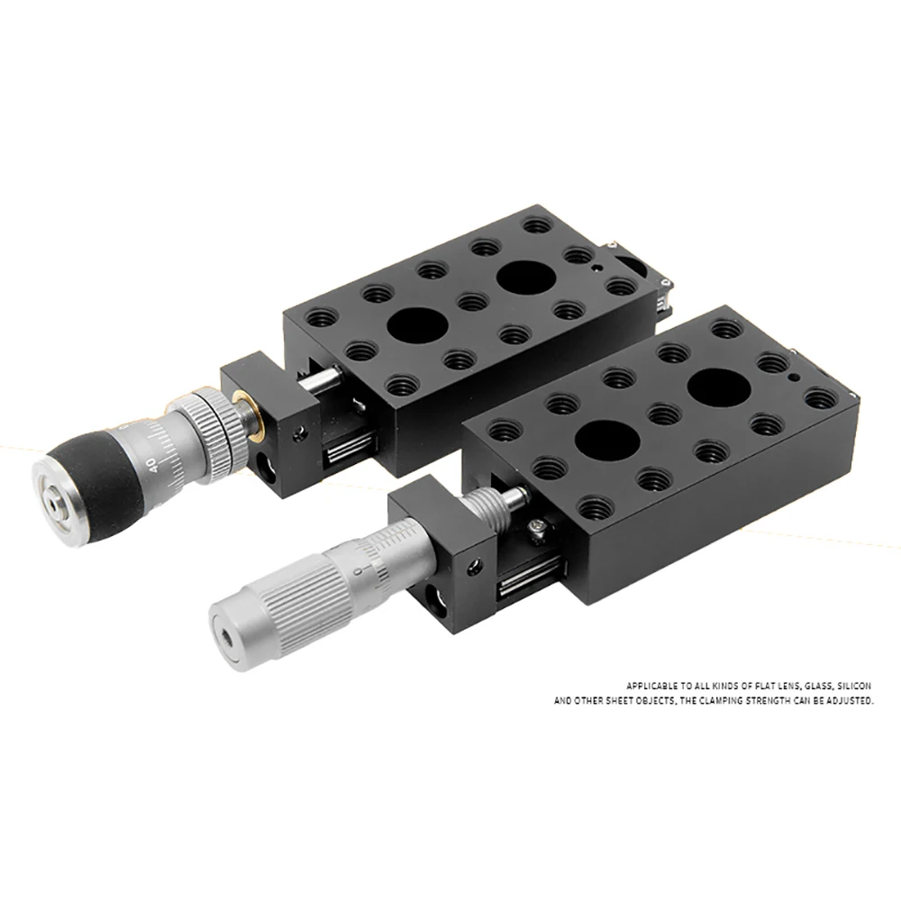 

X-Axis Displacement Sliding Table Micrometer Differential Adjuster Two-Dimensional 2D Mobile Platform Manual Fine Adjustment