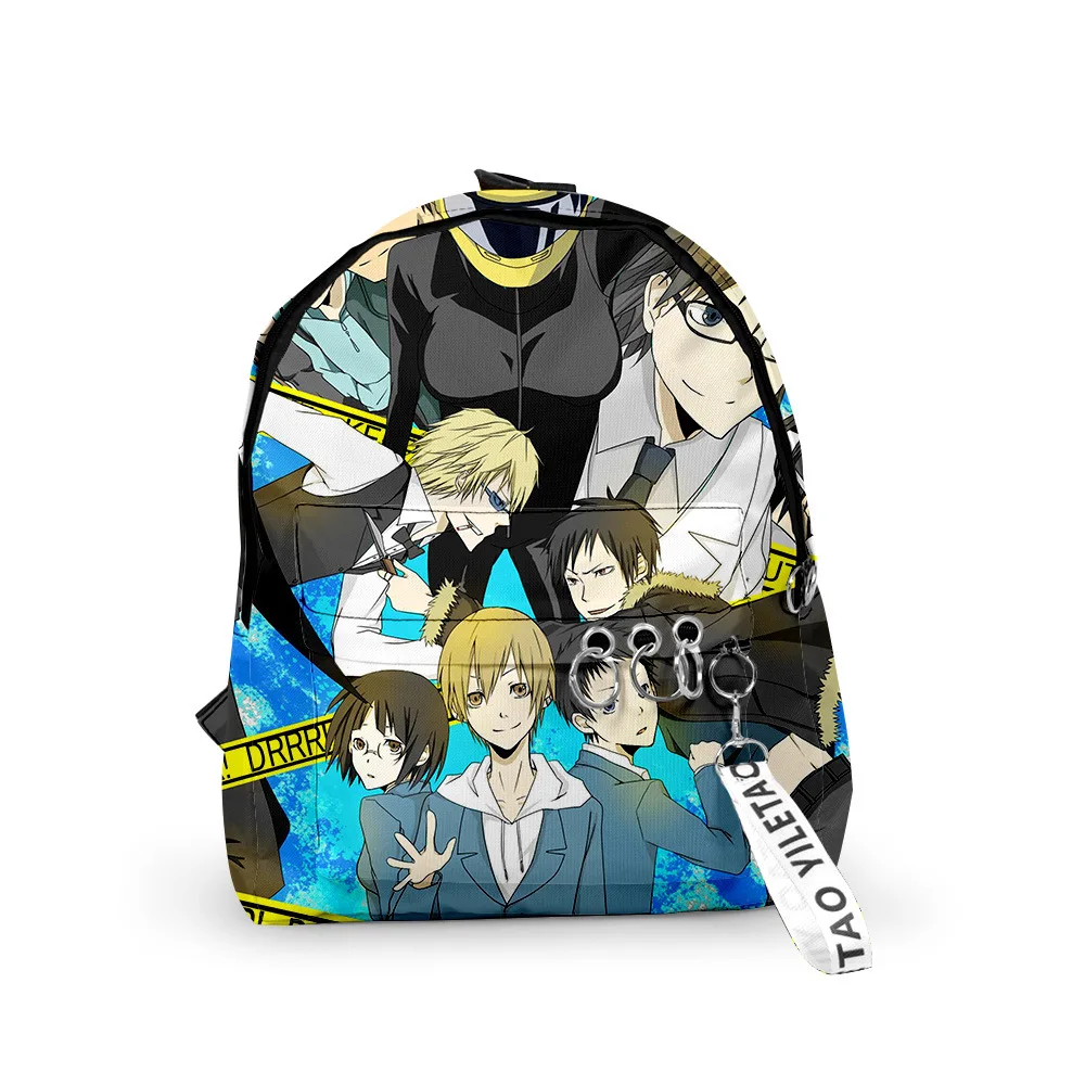 

Рюкзаки durarara для мальчиков и девочек, школьные ранцы с 3D-принтом, маленькие водонепроницаемые портфели из ткани Оксфорд