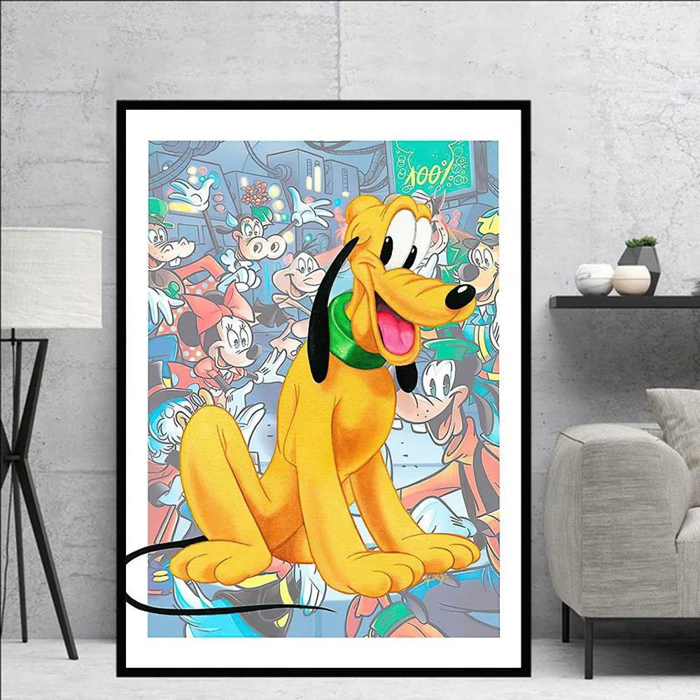 家の装飾のための漫画文字ミッキーマウス、ドナルドダック、hd印刷