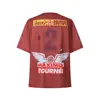 Real Photo Blue White Striped Jersey CACTUS JACK Short-sleeved Mesh Tee Fashion New Letter Pattern Eagle Print UTOPIA T-shirts 4