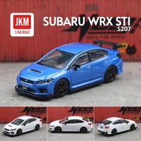 1/64 Subaru STI WRX Super Racing Toy Car 1:64 JKM JDM Miniature Model Diecast Metal Alloy Vehicle Free Wheels Collection Gift 1