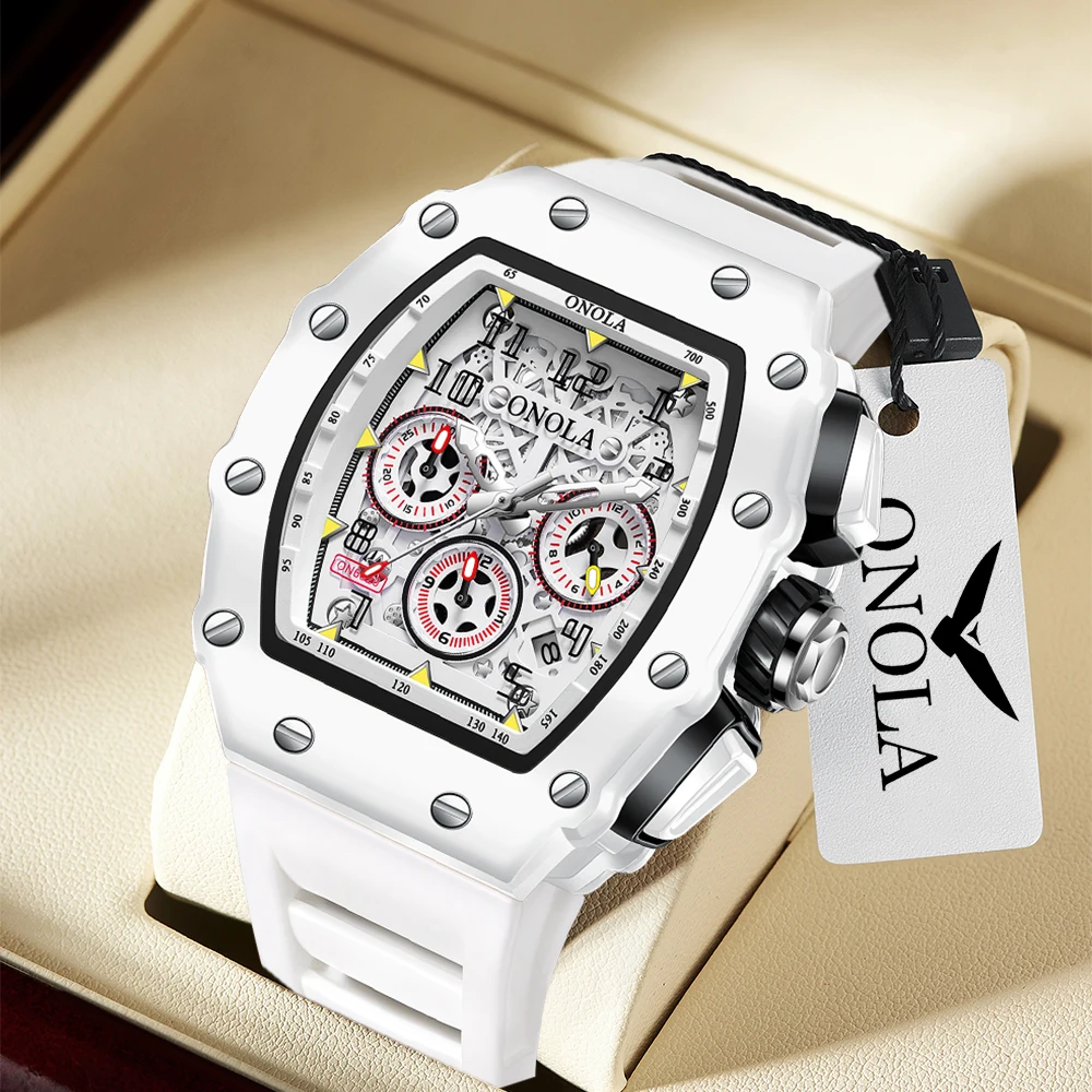 Fashion Men's Watch ONOLA Casual Multifunctional Silicone