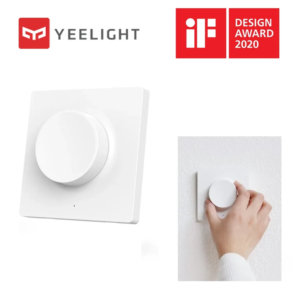 Yeelight Smart Dimmer Switch Wireless Adjustment Off Light Brightness Home Life Bluetooth Compatible Remote Control Switch