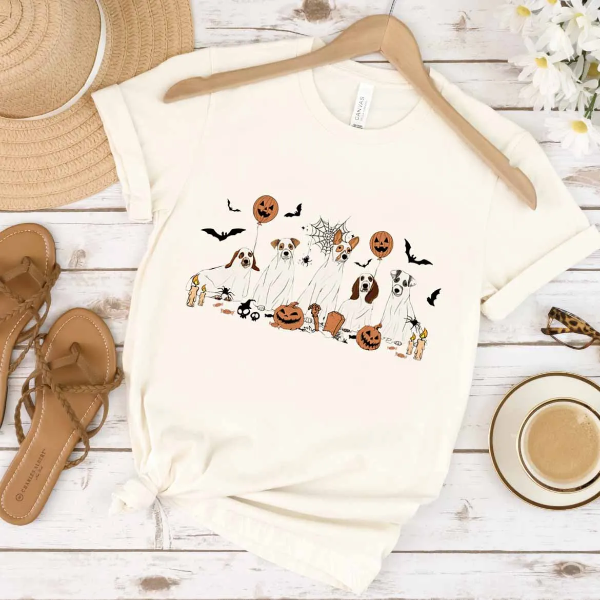 

Trendy Cute Pattern Fun Casual T-Shirt Fashion Halloween Clothing Printing Women's Summer Short Sleeve Casual Printing T-Shirt