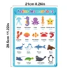 Spanish English Bilingual Words Learning A4 Posters Charts for Kids Kindergarten Classroom Decoration Teacher Teaching Aids 2