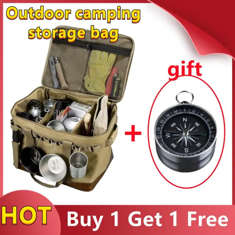 

Outdoor Camping Meal Bag Large Storage Lamp Tableware Bag Camping Tool Picnic Camp Travel Bag Camping Camping Storage Bag