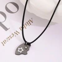Collier avec pendentif soleil, lune et étoile, pour femmes, meilleurs amis pour toujours, collier d'amitié Simple et à la mode, 3 pièces/ensemble 5