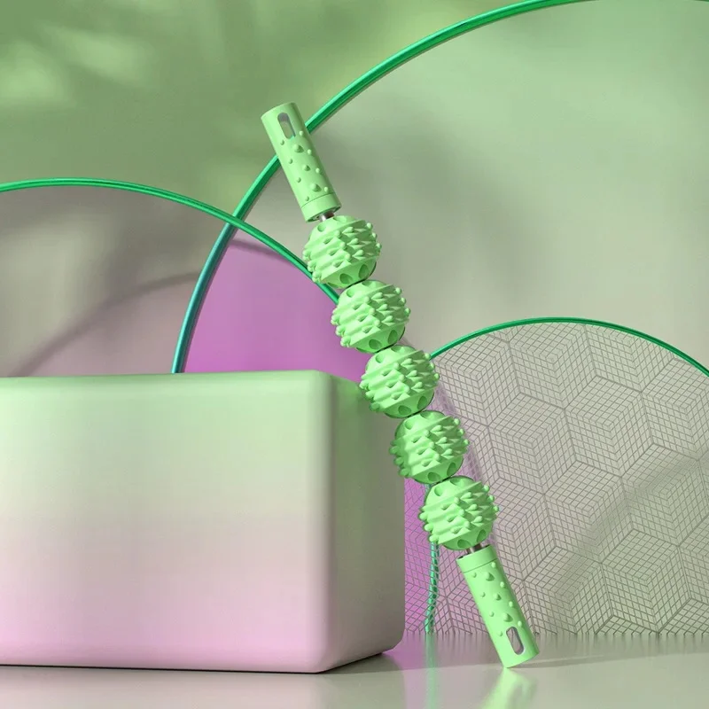 Five-ball water drop-pressing stick-Green
